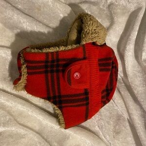 Plaid Red Kids Winter Hat